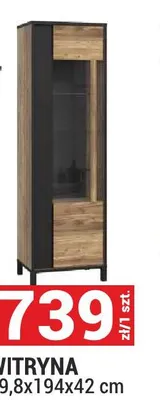 Witryna 59,8x194x42cm promocja w Merkury Market
