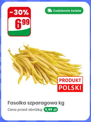 Fasolka szparagowa promocja w Dino