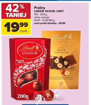 Praliny Lindt promocja w Carrefour