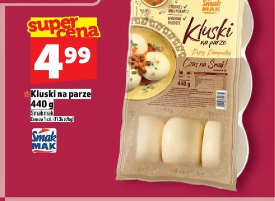 Kluski na parze Smak Mak promocja w TOPAZ
