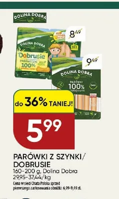 Parówki z szynki Dolina Dobra promocja w Chata Polska