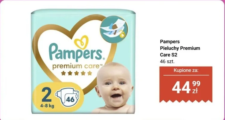 Pieluchy Premium Care S2 promocja w Biedronka