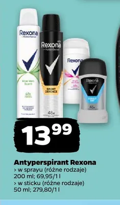 Antyperspirant Rexona promocja w Netto