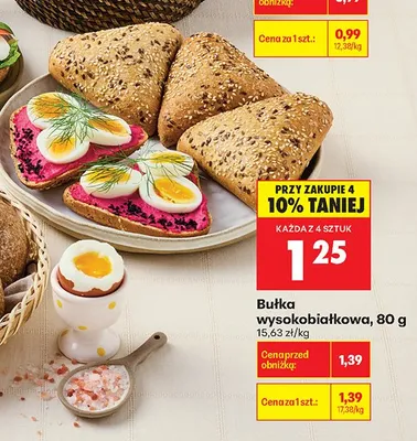 Bułka wysokobiałkowa promocja w Biedronka