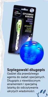 Długopis szpiegowski Kidea promocja w Lidl