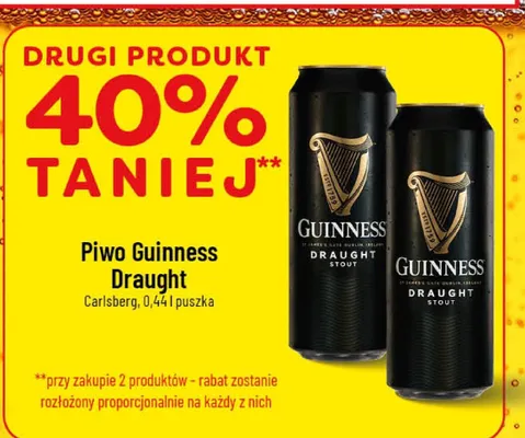 Piwo Guinness Draught promocja w POLOmarket