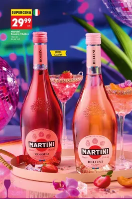 Wino musujące Martini Rossini promocja w Biedronka