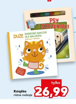 Książka Duże piankowe naklejki dla maluszka promocja w Kaufland