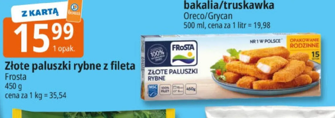 Złote paluszki rybne z fileta promocja w Leclerc