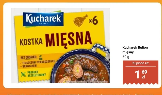 Bulion mięsny Kucharek promocja w Dino