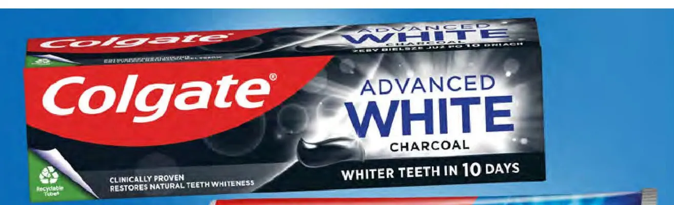 Pasta do zębów Colgate Advanced White Charcoal promocja w Dino