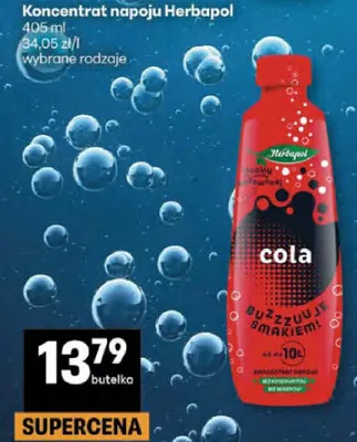 Koncentrat napoju Herbapol cola promocja w Delikatesy Centrum