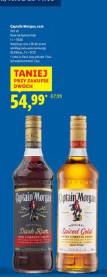 Rum Captain Morgan Dark  promocja w Lidl