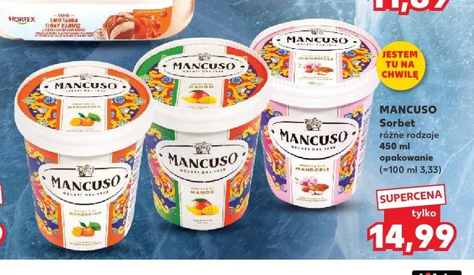 Sorbet Migdał Mancuso promocja w Kaufland