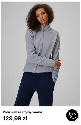 Polar slim ze stójką damski 4F promocja w 4F