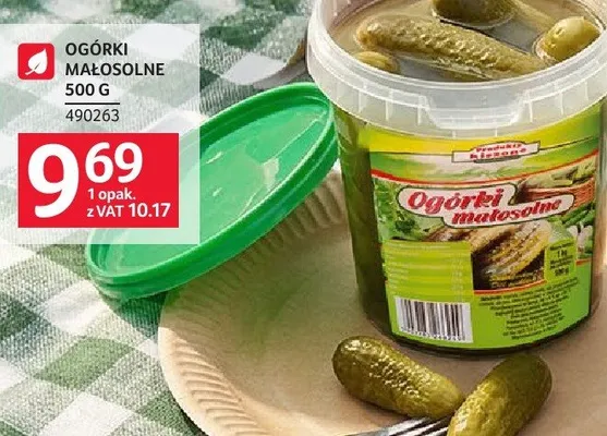 Ogórki małosolne 500 g promocja w Selgros