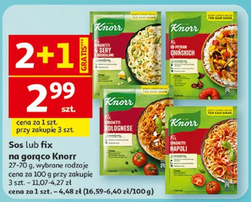 Sos lub fix na gorąco z mięsem mielonym promocja w Auchan