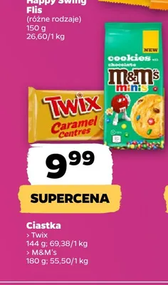 Ciastka Twix Caramel Centres promocja w Netto