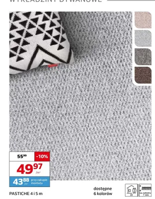Wykładzina dywanowa Pastiche promocja w Komfort