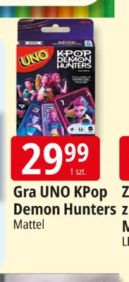 Gra UNO KPop Demon Hunters Mattel promocja w Leclerc
