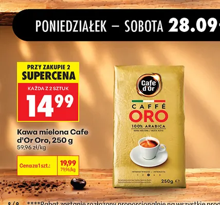Kawa mielona Cafe d'Or Oro promocja w Biedronka