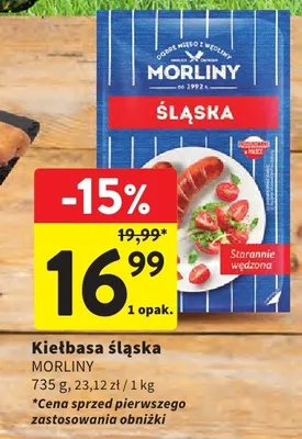 Kiełbasa śląska Morliny promocja w Intermarche