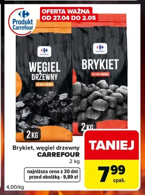 Węgiel drzewny do grillowania Carrefour promocja w Carrefour Express
