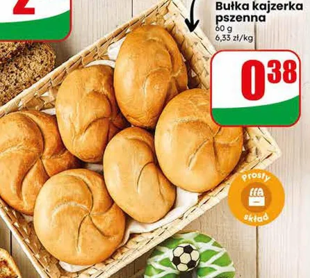 Bułka kajzerka Chrupiące z pieca promocja w Dino