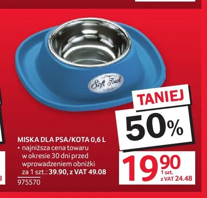Miska dla psa i kota 0,6 l promocja w Selgros