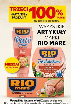 Tuńczyk w oliwie z oliwek Rio Mare Tonno all'Olio di Oliva promocja w Kaufland