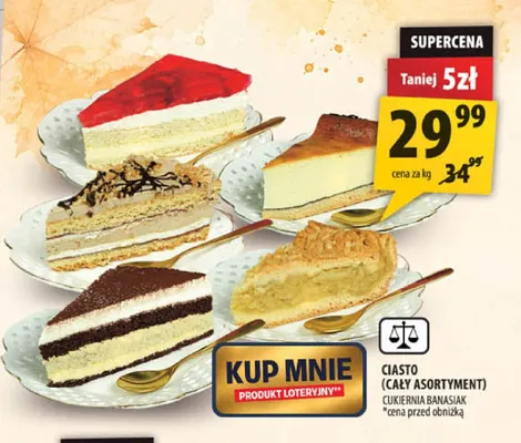 Ciasto Cukiernia Banasiak promocja w Arhelan