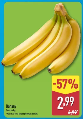 Banany promocja w Aldi