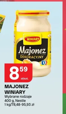 Majonez dekoracyjny Winiary promocja w Chorten