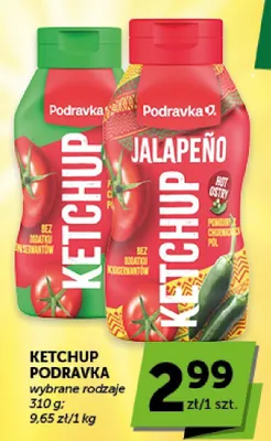 Ketchup łagodny Podravka promocja w Groszek