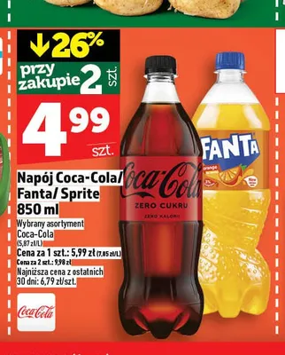 Napój Sprite promocja w TOPAZ