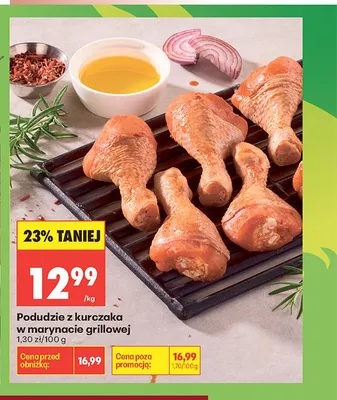 Podudzie z kurczaka w marynacie grillowej promocja w Biedronka
