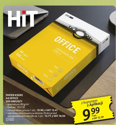 Papier ksero A4 Smartline Office 500-pak promocja w Selgros