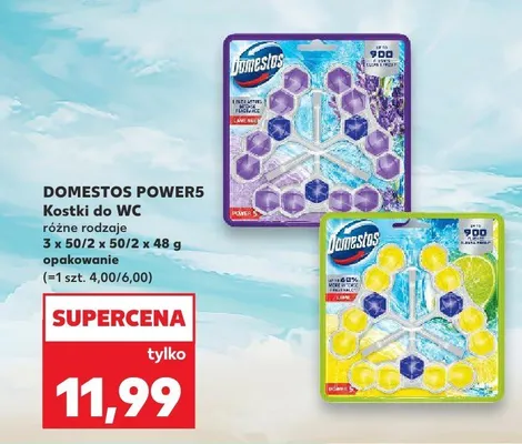 Kostki do WC Domestos Power5 Lime promocja w Kaufland