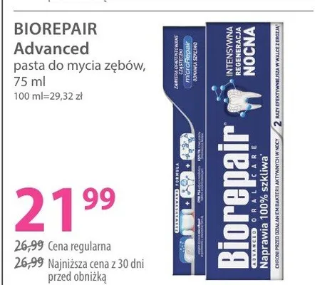 Pasta do mycia zębów Advanced promocja w Hebe