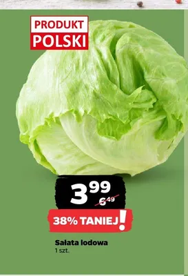 Sałata lodowa polska promocja w Netto
