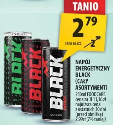 Napój energetyczny Black promocja w Arhelan
