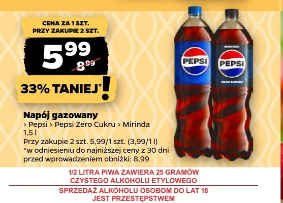Napój gazowany Pepsi promocja w Netto