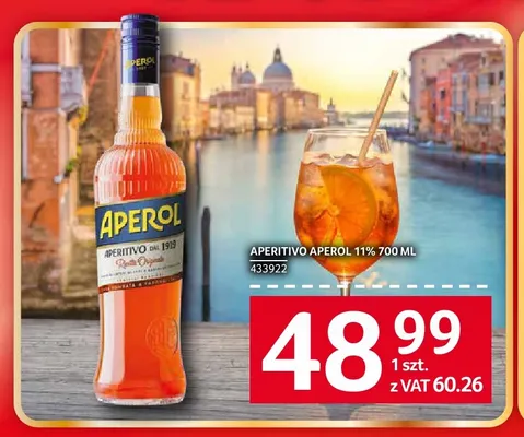 Aperitivo Aperol 11% promocja w Selgros