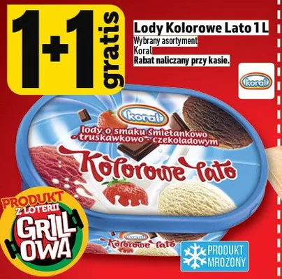 Lody Kolorowe Lato Koral promocja w TOPAZ