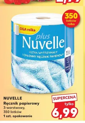 Ręcznik papierowy NUVELLE 3-warstwowy promocja w Kaufland