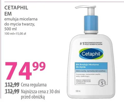 Emulsja micelarna do mycia twarzy EM promocja w Hebe
