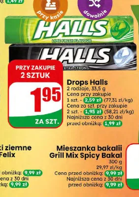 Dropsy Halls promocja w Dino