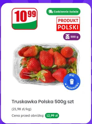 Truskawka polska promocja w Dino