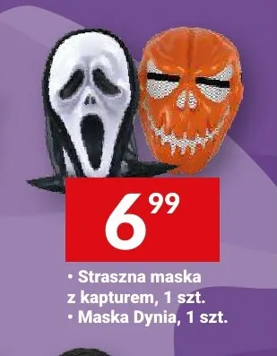 Straszna maska z kapturem promocja w Twój Market
