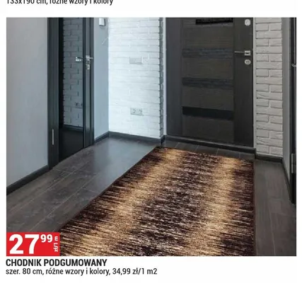 Chodnik podgumowany promocja w Merkury Market